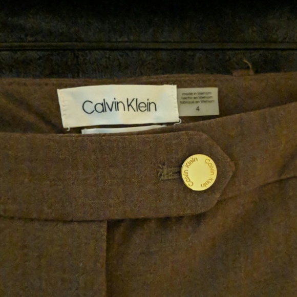 Brown Size 4 Calvin Klein Suit - Picture 3 of 7